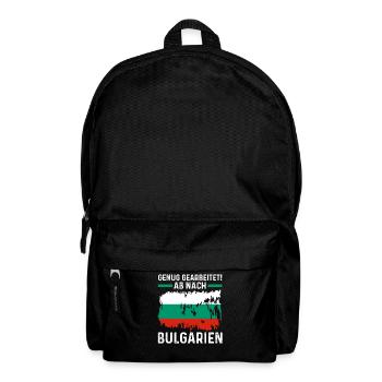 Balkan Urlaub Bulgare Bulgarien - Rucksack - Schwarz - Vorne