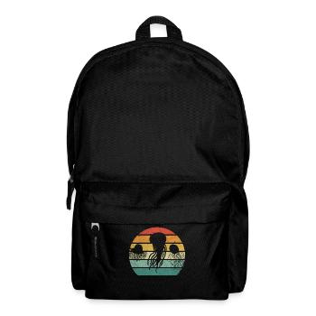 Retro Jellyfish Sunset Jellyfish Lovers - Backpack - black - Front