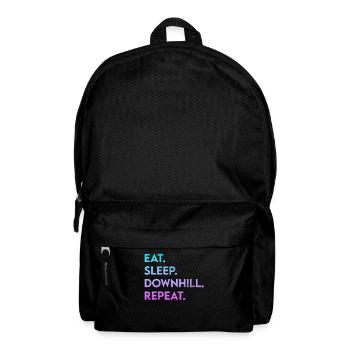 manger dormir en descente répéter - Sac à dos - noir - Devant
