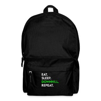 manger dormir en descente répéter - Sac à dos - noir - Devant