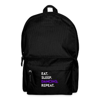 eat sleep dancing repeat - Rucksack - Schwarz - Vorne