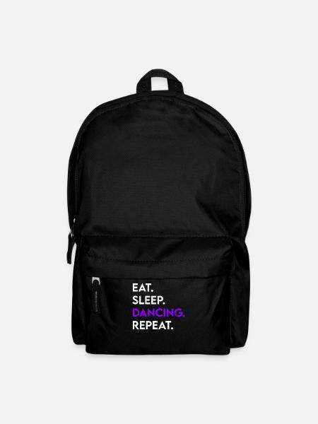 eat sleep dancing repeat - Rucksack - Schwarz