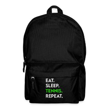 eat sleep tennis repeat - Backpack - black - Front