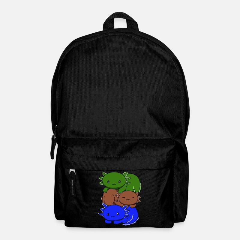 Drapeau sapiosexuel Axolotl Pile Kawaii - Sac à dos - noir