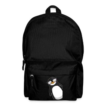 Funny Penguin With Sunglasses Cool Gift - Backpack - black - Front
