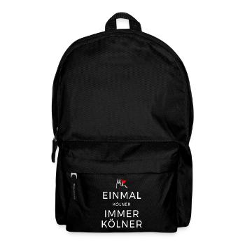 Köln Einmal Kölner Immer Kölner Karneval Kölsch - Rucksack - Schwarz - Vorne