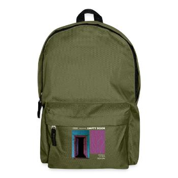 Anemoiacore Aesthetic Border Space Weirdcore - Backpack - olive green - Front