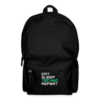 manger du sommeil techno répéter - Sac à dos - noir - Devant