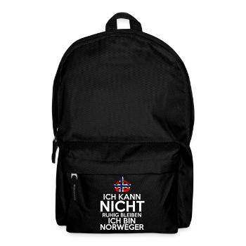 Skandinavien Norwegen Norweger Norwegisch - Rucksack - Schwarz - Vorne