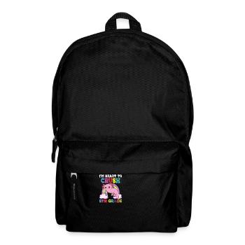 I'm Ready to Crush 5th Grade Axolotl Rainbow - Backpack - black - Front