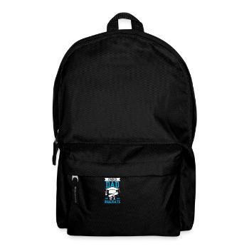 Stolzer Vater Eines Absolventen Abschluss - Rucksack - Schwarz - Vorne
