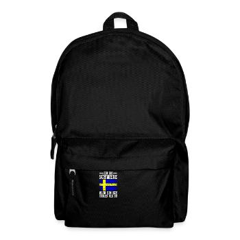 Skandinavien Schweden Schwede Schwedisch - Rucksack - Schwarz - Vorne