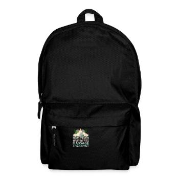Physical Therapist Speech and Massage Therapy Chir - Backpack - black - Front