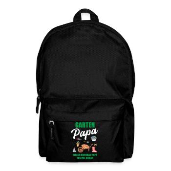 Garten Papa Lustiger Spruch Geschenk Herren - Rucksack - Schwarz - Vorne