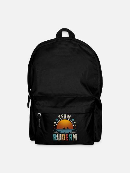 Rudern Ruderer Ruderboot Team - Rucksack - Schwarz