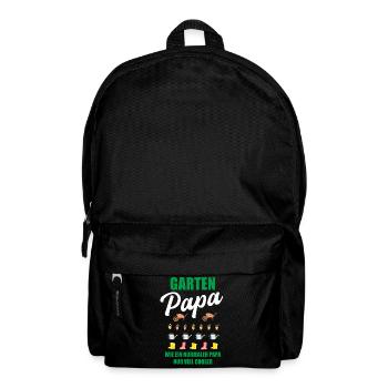 Garten Papa Lustiger Spruch Geschenk Herren - Rucksack - Schwarz - Vorne