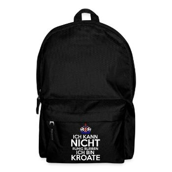 Kroatien Kroate Kroatisches - Rucksack - Schwarz - Vorne