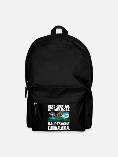 Berg oder Tal ist mir egal hauptsache - Rucksack - Schwarz