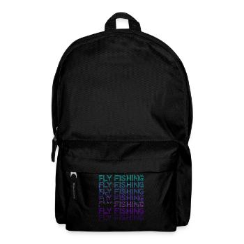 Fliegenfischen Retro Geschenk - Rucksack - Schwarz - Vorne