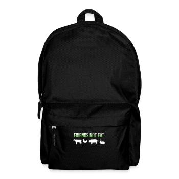 Vegetarier Veganer Spruch - Rucksack - Schwarz - Vorne
