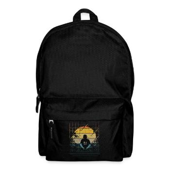 Disc Jockey DJ Rave Synthesizer Geschenk CD Mixer - Rucksack - Schwarz - Vorne