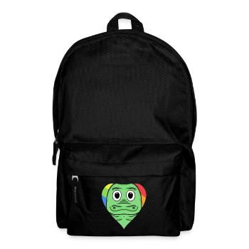 Krokodil Lgbt Regenbogen Farben - Rucksack - Schwarz - Vorne