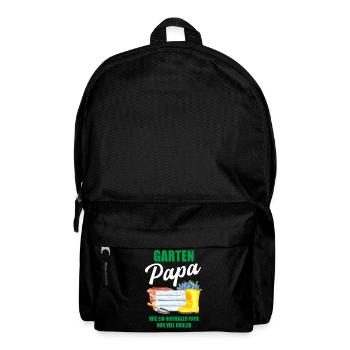 Garten Papa Lustiger Spruch Geschenk Herren - Rucksack - Schwarz - Vorne