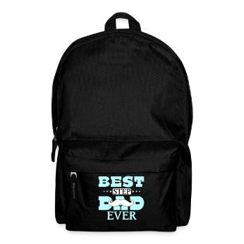 Bester Stiefvater Aller Zeiten Stepdad Stiefpapa - Rucksack - Schwarz - Vorne