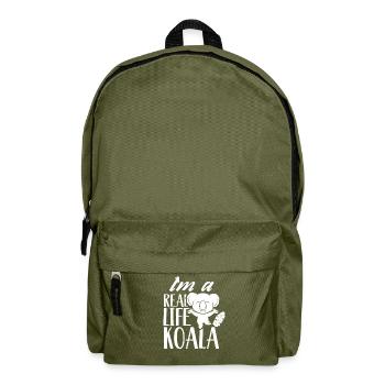 I Am A Real Koala Animal Sweet Koalas Koala Bear - Backpack - olive green - Front
