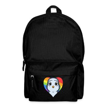 Pinguin Lgbt Regenbogen Farben - Rucksack - Schwarz - Vorne