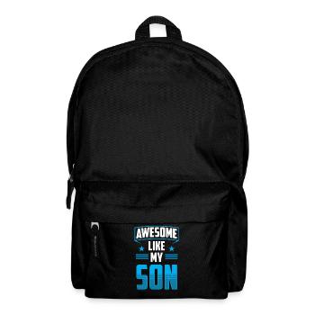 Fantastisch Wie Mein Sohn Sprüche Papi Papa Vater - Rucksack - Schwarz - Vorne