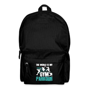 The world is my gym Parkour Free Lau - Backpack - black - Front