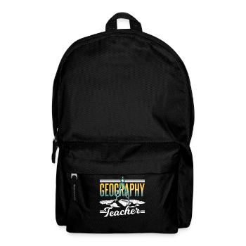 Geography teacher Profession Geographer Geography - Backpack - black - Front