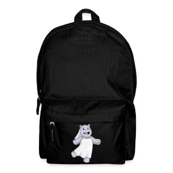 Nilpferd Braut Schleier Hochzeit - Rucksack - Schwarz - Vorne