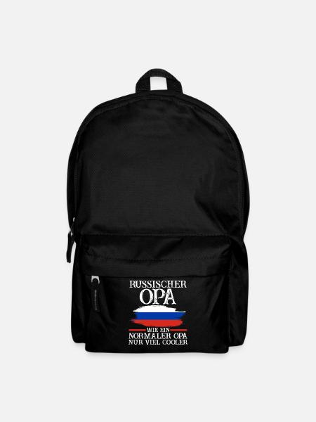 Russischer Opa Russen Russland - Rucksack - Schwarz
