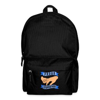 Stolzer Stiefvater Stepdad Stiefpapa Vatertag - Rucksack - Schwarz - Vorne