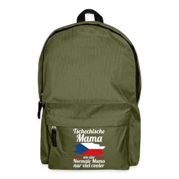 Tschechin Tschechische Mama Tschechien Mutter - Rucksack - Olivgrün - Vorne