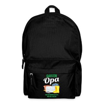 Garten Opa Lustiger Spruch Geschenk Herren - Rucksack - Schwarz - Vorne