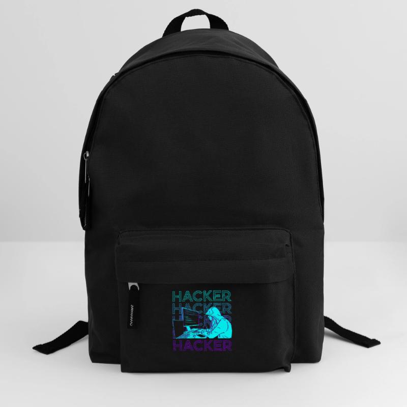 Hacker Hacking Hack Coding Programming Retro Backpack
