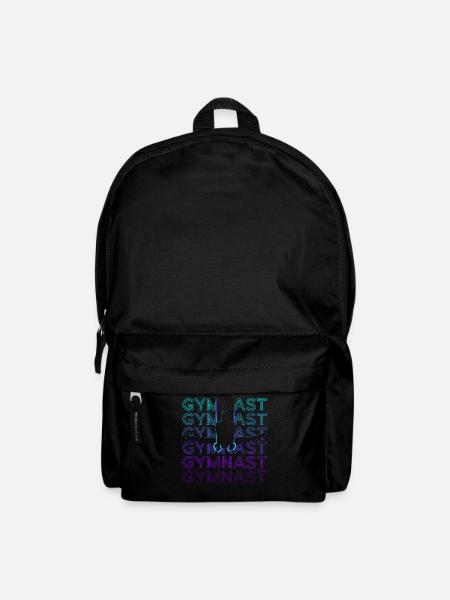 Turnerin Gymnastik Retro - Rucksack - Schwarz