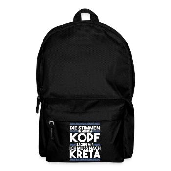 Die Stimmen in meinem Kopf sagen mir ich muss nach - Rucksack - Schwarz - Vorne