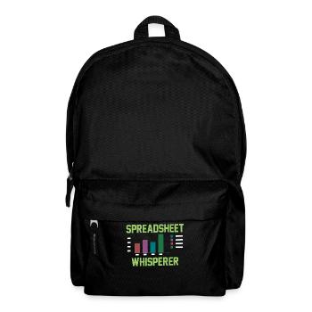Spreadsheet Whisperer Work Table Accountant - Backpack - black - Front