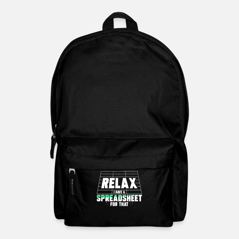 Relax I have a spreadsheet for this - Backpack - black