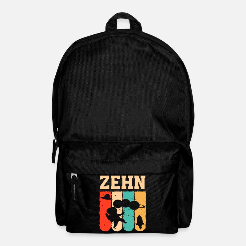 Astronaut 10. Geburtstag Weltraum Jungen Geschenk - Rucksack - Schwarz