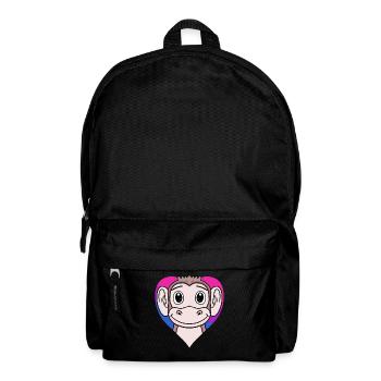 Bisexuell Affe Geschenk - Rucksack - Schwarz - Vorne