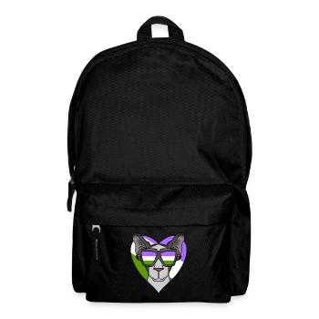 Genderqueer Lgbt Cat Oriental Shorthair - Sac à dos - noir - Devant