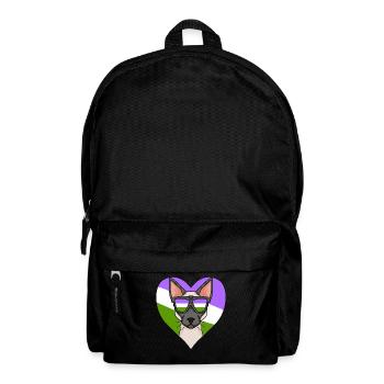 Genderqueer Lgbt Cat Siamese Cat - Backpack - black - Front
