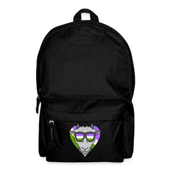 Genderqueer Chèvre - Sac à dos - noir - Devant