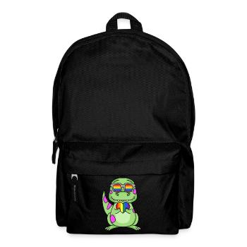 LGBT Animal Dinosaur Rainbow Heart - Backpack - black - Front