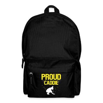 Proud Caddie Golfer Golf Profession Golfing - Backpack - black - Front